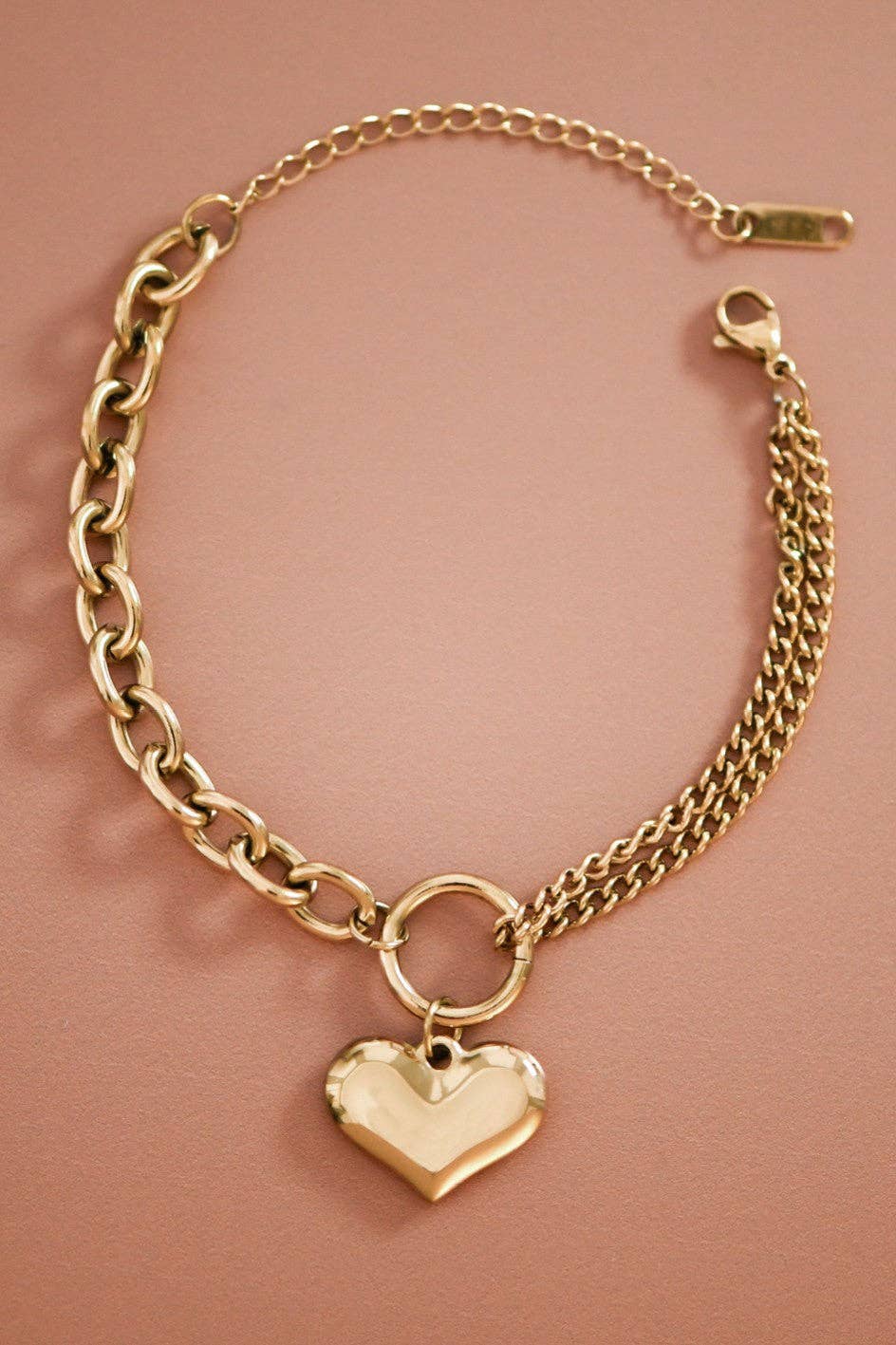 18K Gold Plated Waterproof Stainless Steel Chain Bracelet