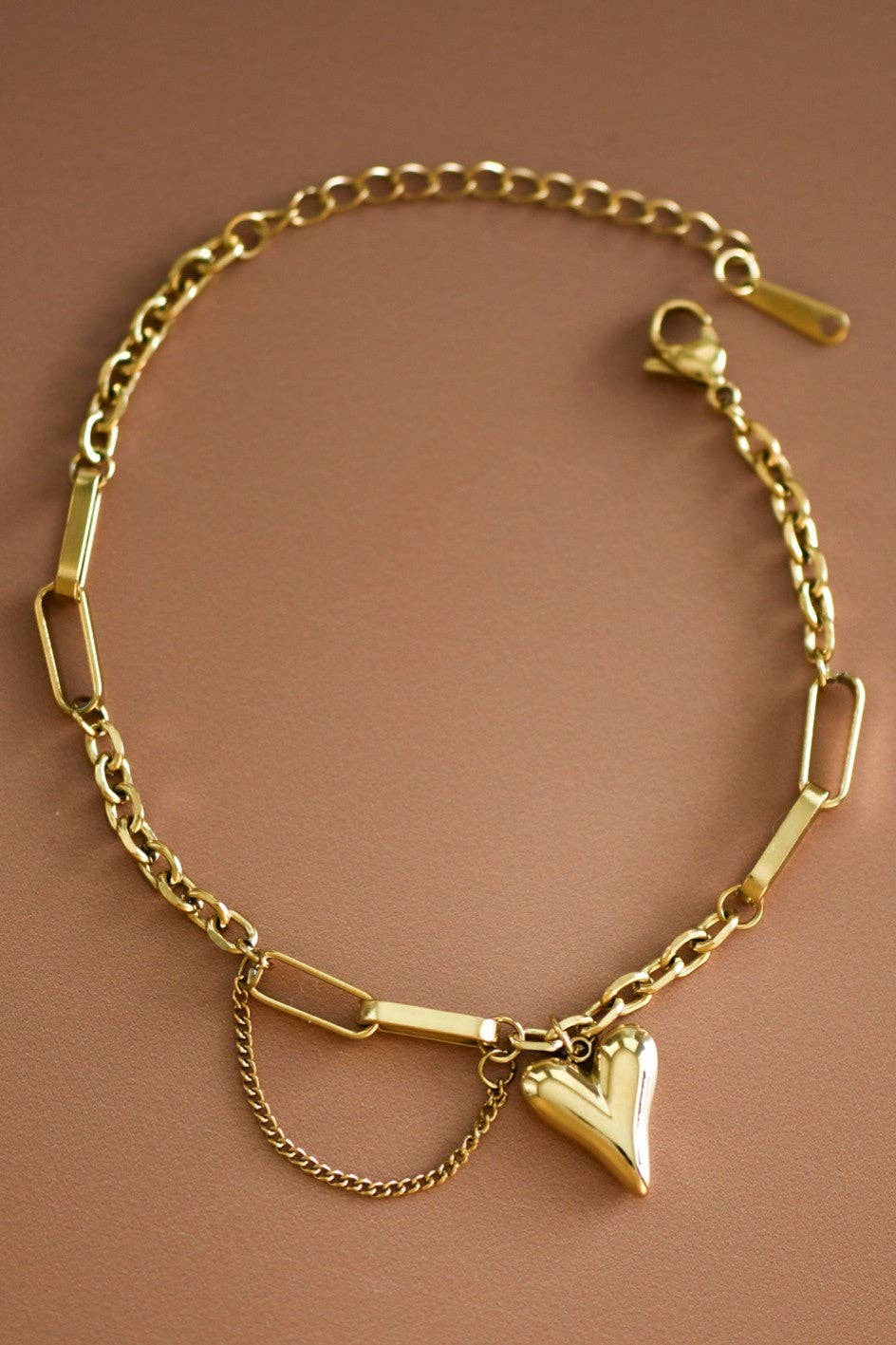 18K Gold Plated Waterproof Stainless Steel Chain Bracelet