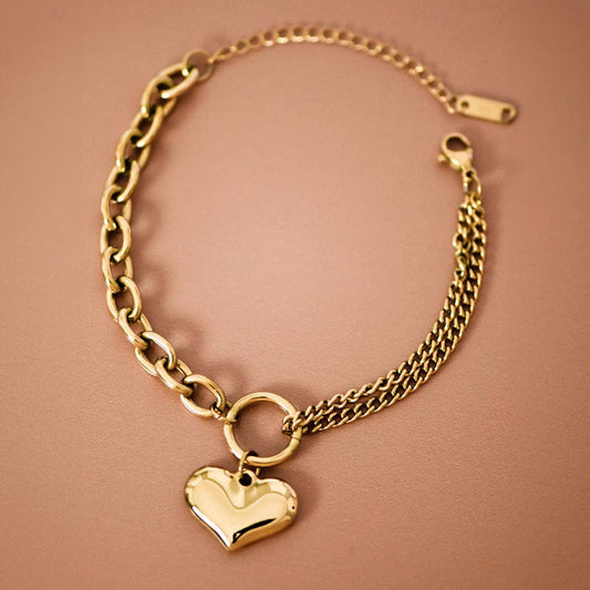 18K Gold Plated Waterproof Stainless Steel Chain Bracelet