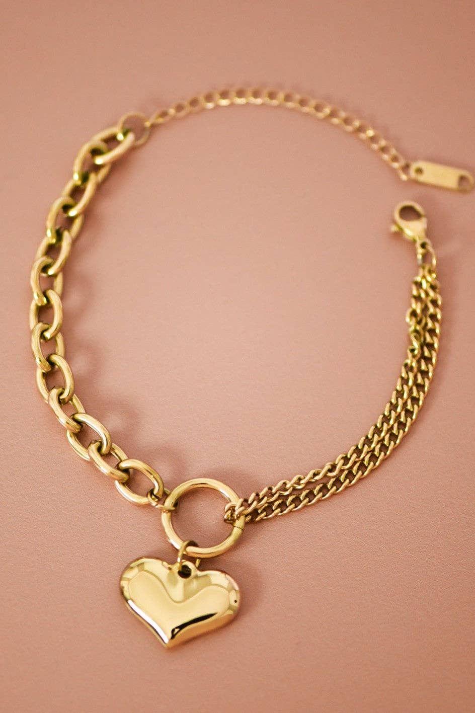 18K Gold Plated Waterproof Stainless Steel Chain Bracelet