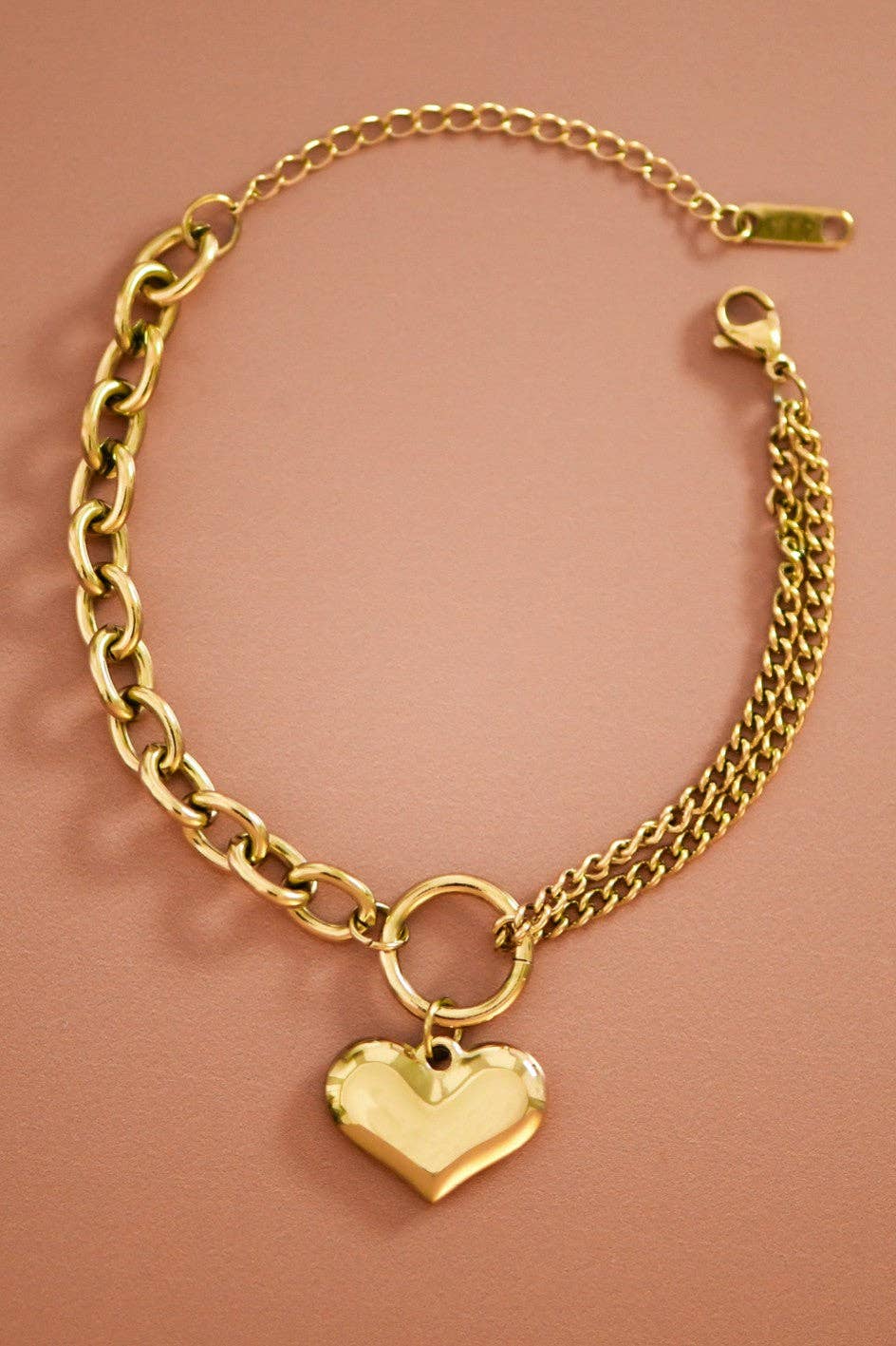 18K Gold Plated Waterproof Stainless Steel Chain Bracelet